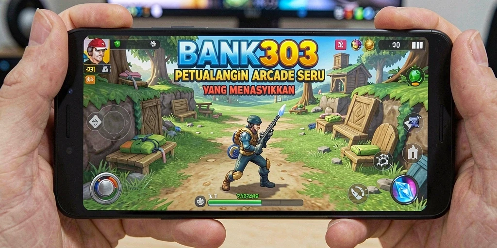 Tampilan gameplay seru dari BANK303 dengan rintangan menarik.