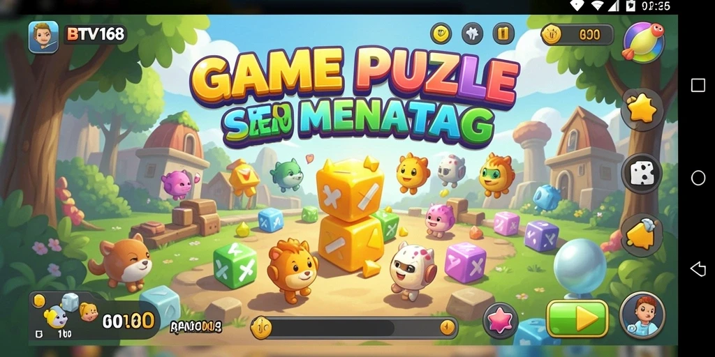 Tampilan gameplay BTV168 dengan tantangan Puzzle yang menarik.