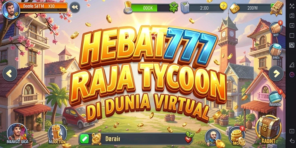 Screenshot utama HEBAT777 menunjukkan pengalaman gameplay Tycoon yang mendalam.