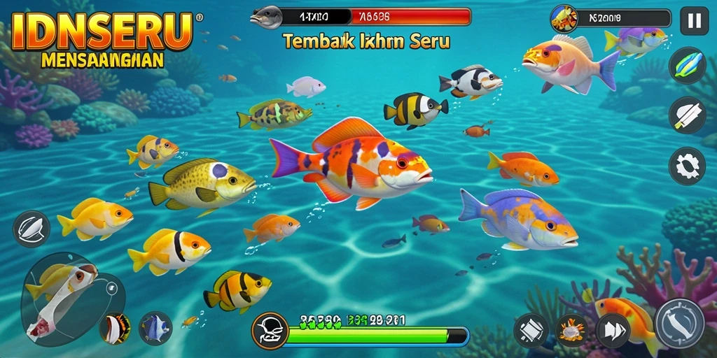 Gameplay seru dan menantang dalam IDNSERU.