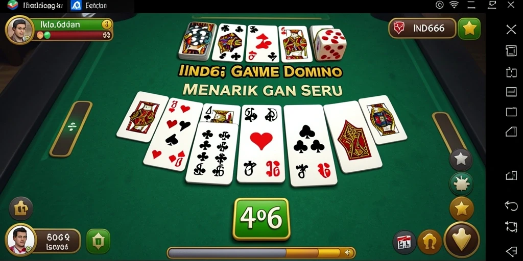 Tampilan menarik dari gameplay Domino IND666 yang seru.