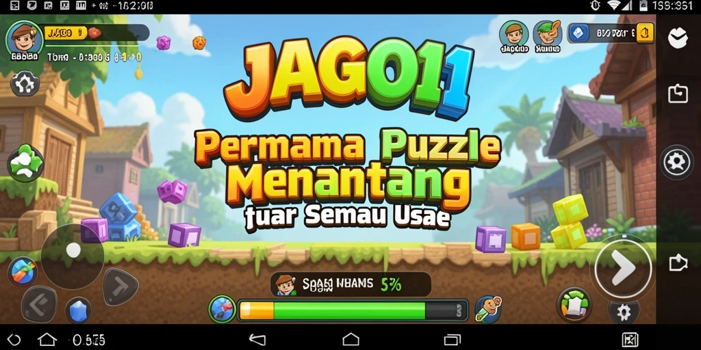 Tampilan gameplay seru di JAGO11 yang menguji ketangkasan puzzle.
