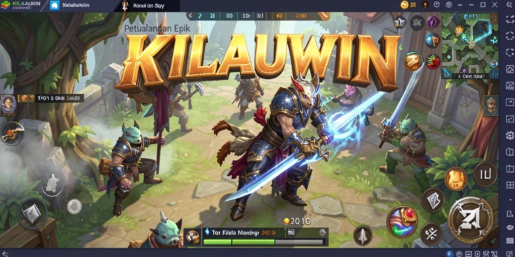 Tampilan menarik gameplay MMORPG KILAUWIN yang penuh aksi.