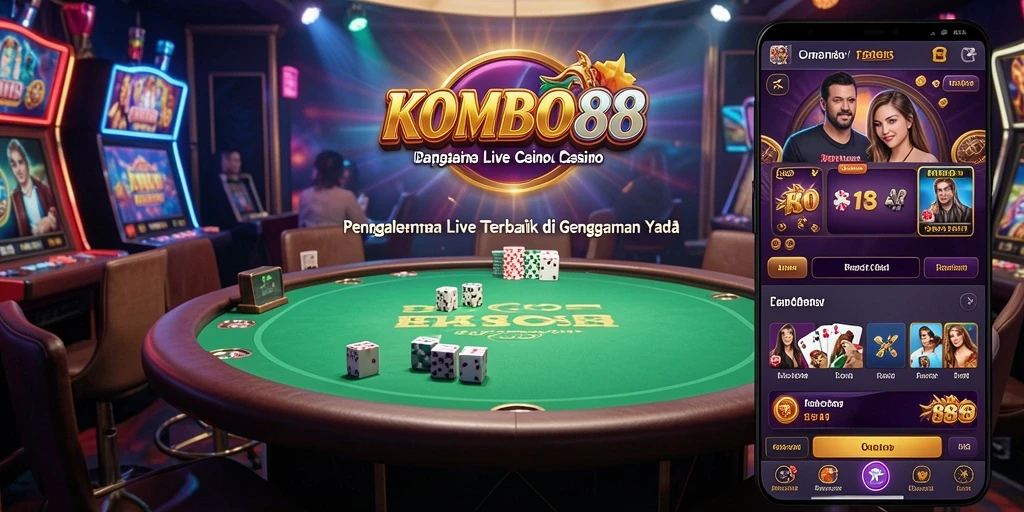 Tangkapan layar dari permainan Live Casino yang mendebarkan di KOMBO88.