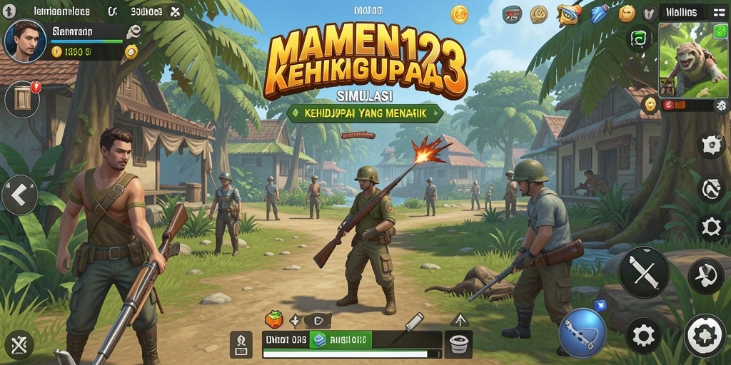 Screenshot MAMEN123 menampilkan gameplay menarik dalam simulasi kehidupan.