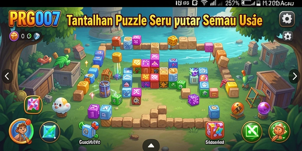 Tampilan gameplay PRG007 yang menarik dalam menyelesaikan puzzle.