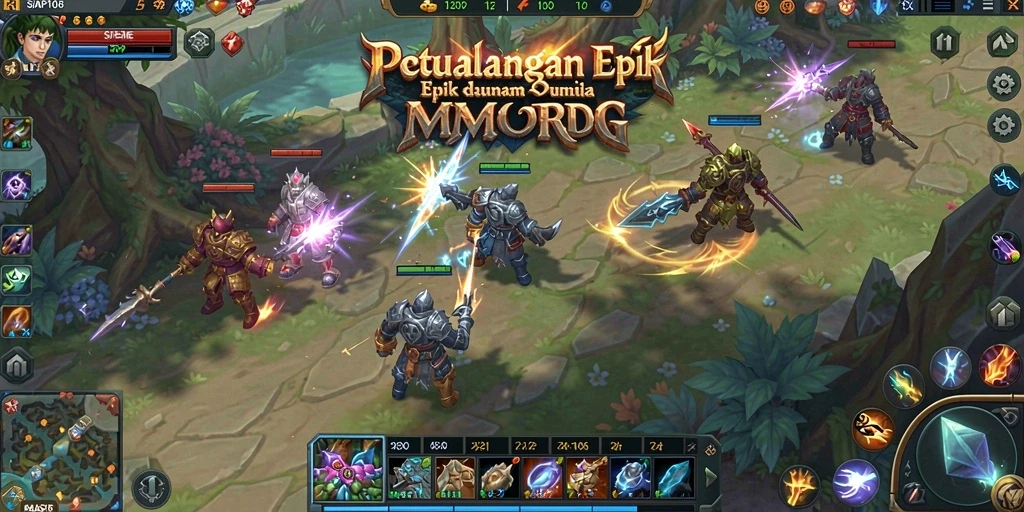 Tampilan menarik dari game MMORPG SIAP108 dengan aksi pertempuran yang mendalam.