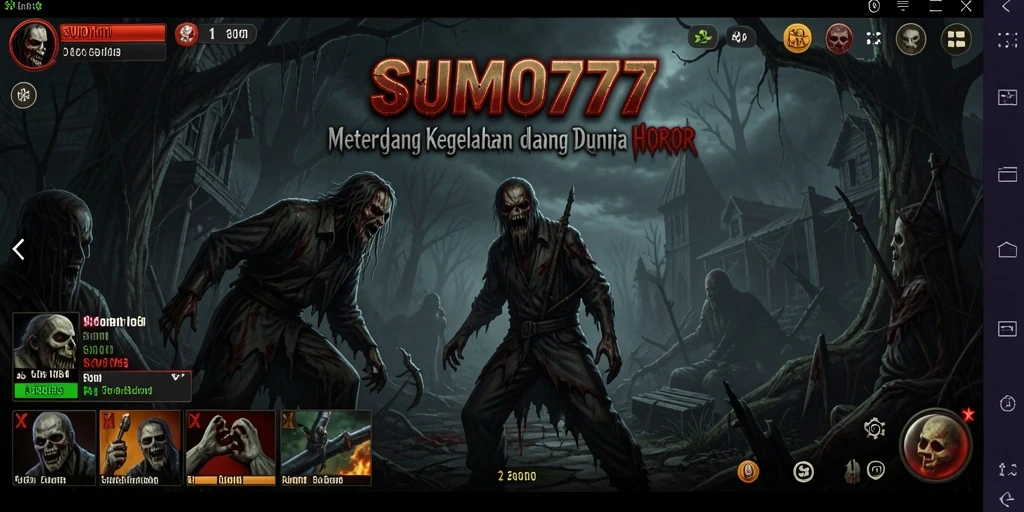 Tangkapan layar dari gameplay menakutkan di SUMO777.