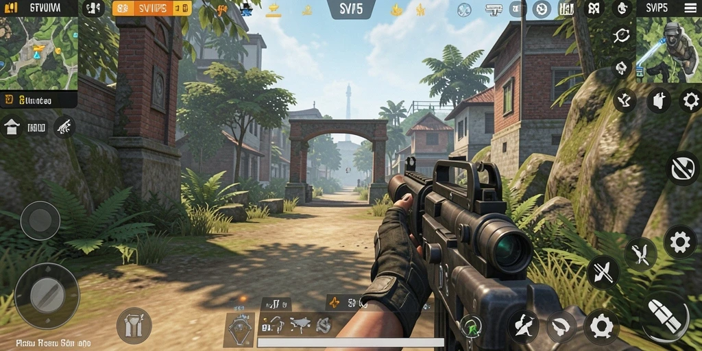 Tampilan aksi menegangkan dalam gameplay SVIP5 yang memukau.
