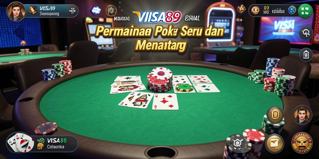 Tangkap momen seru dari gameplay Poker di VISA89.