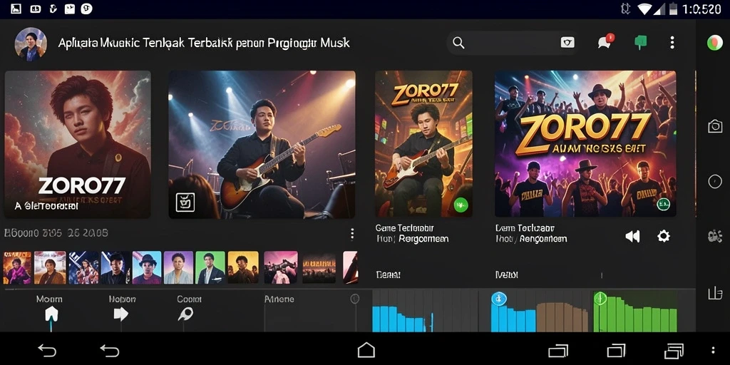 Screenshot gameplay ZORO77 menampilkan interaksi menyanyi yang menyenangkan.